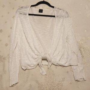 Sheer Cardigan, bow tie front